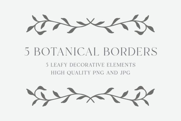 Download Botanical Border Bundle | Elegant Frames - Botanical border Collection