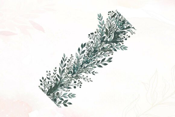 Download Botanical Border with Green Leaves - Botanical border Collection