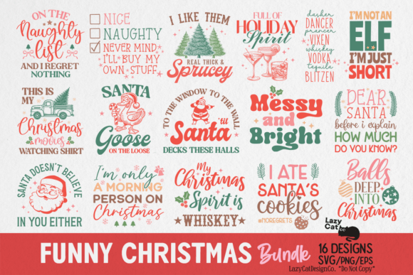 Download Funny Sarcastic Christmas SVG PNG Bundle - Christmas svg Collection