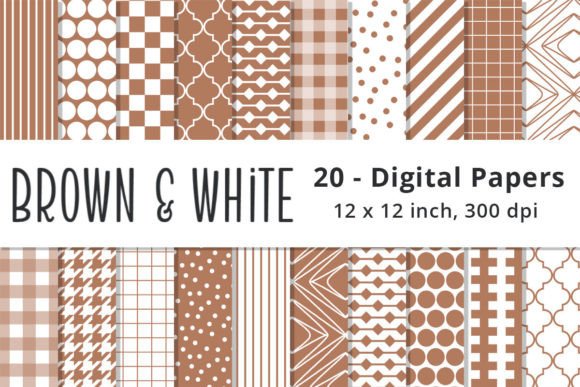 Download Seamless Brown Digital Paper Backgrounds - Brown Collection