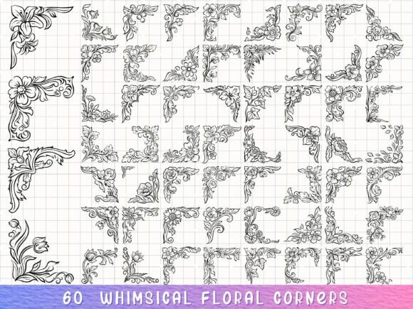 Download Floral Corner Svg, Botanical Border - Botanical border Collection