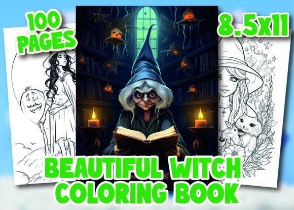 Download Beautiful Witch Coloring Pages Adult - Witch coloring Collection