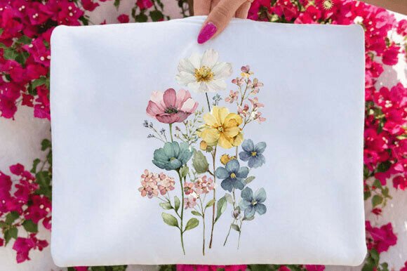 Download Pastel Wildflower Watercolor Bouquet - Watercolor bouquet Collection