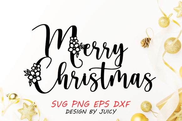 Download Floral Merry Christmas Svg - Christmas svg Collection