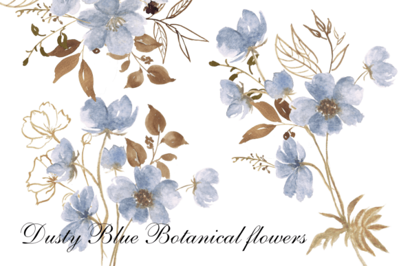 Download Dusty Blue Boho Botanical Border Clipart - Botanical border Collection