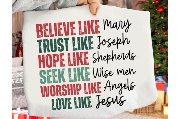 Download Believe Like Mary SVG, Christmas SVG - Christmas svg Collection
